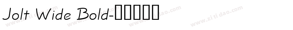 Jolt Wide Bold字体转换